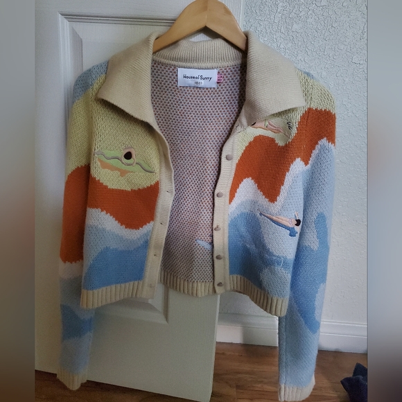 House of Sunny | Sweaters | House Of Sunny Souvenir Cardigan Us Sz 4 | Poshmark